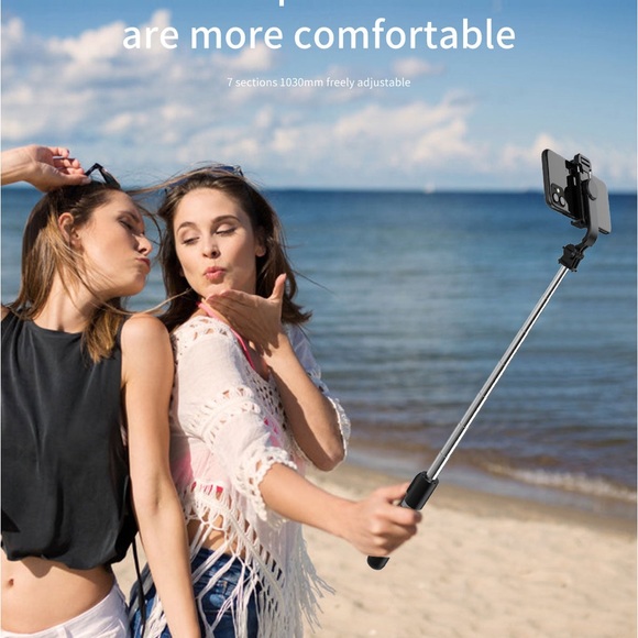 5 in 1 and 2 Mode for Camera and Smart Phone Selfie Stick. With Led Light - Picture 12 of 16